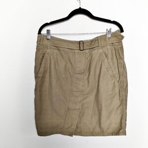 LOFT Cotton Khaki Pencil Skirt Size 14